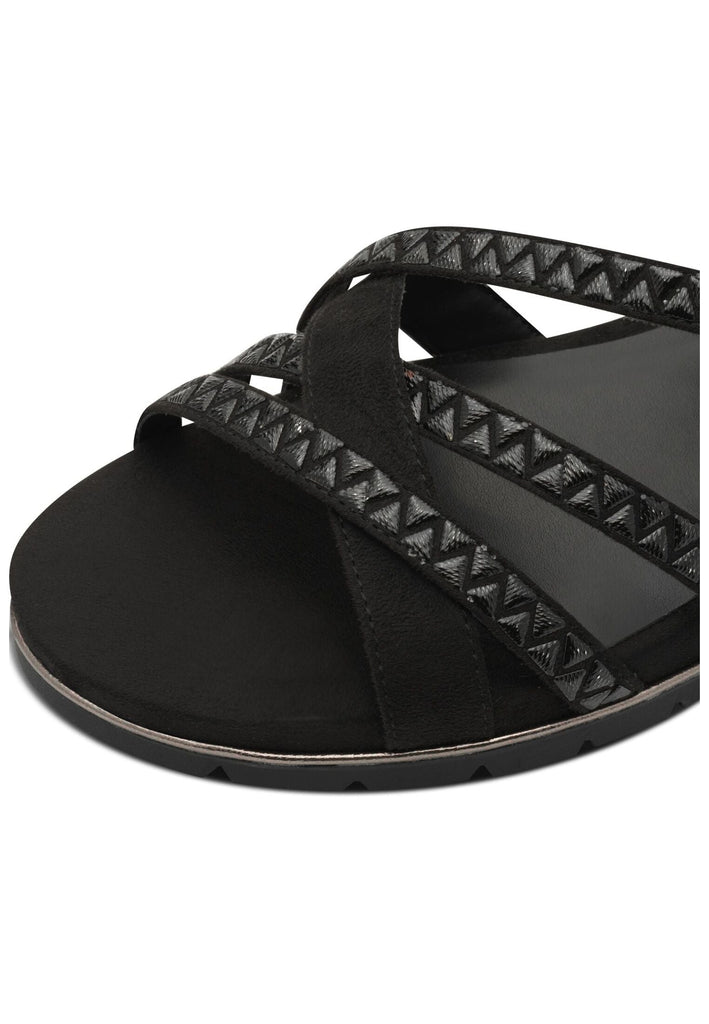 Tamaris Sandalen Textil Schwarz