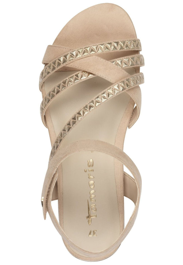 Tamaris Sandalen Textil Shell