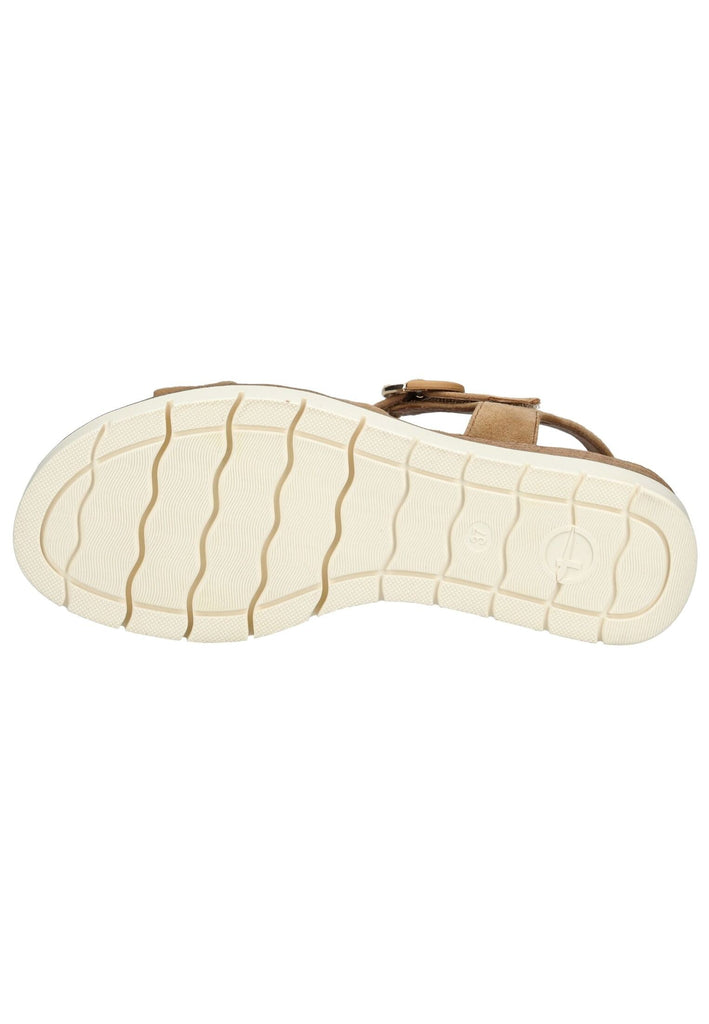 Tamaris Sandalen Veloursleder Camel