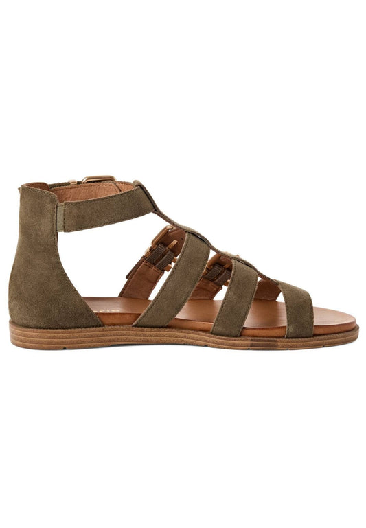 Tamaris Sandalen Veloursleder Olive
