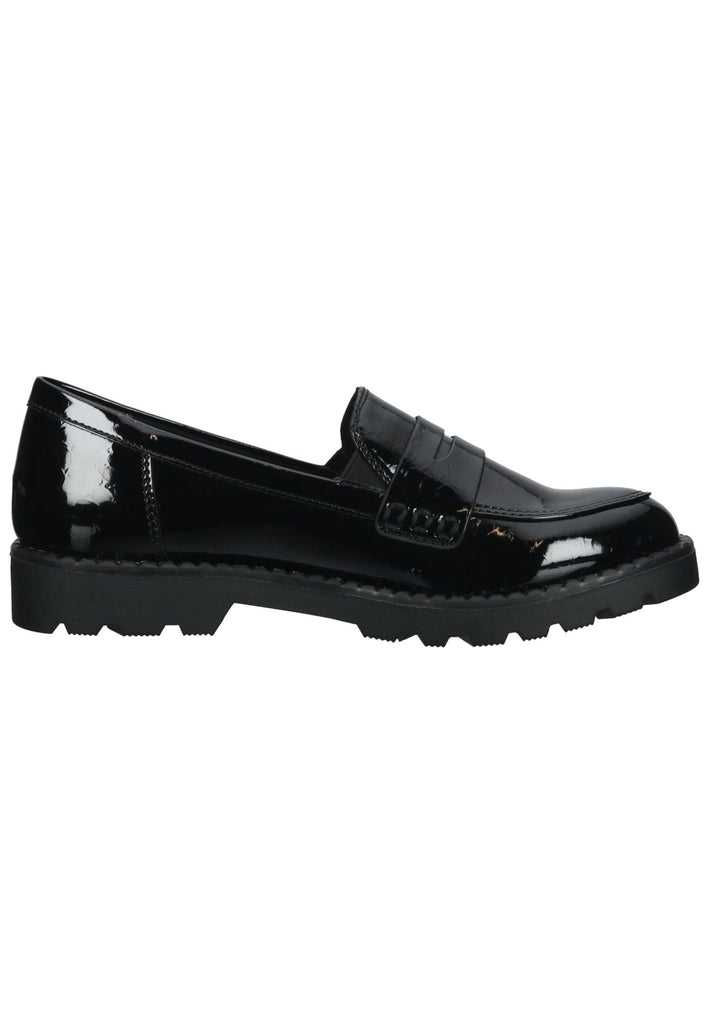 Tamaris Slipper Lederimitat Schwarz Lack