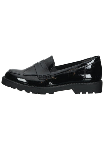 Slipper Tamaris Slipper Lederimitat Schwarz Lack