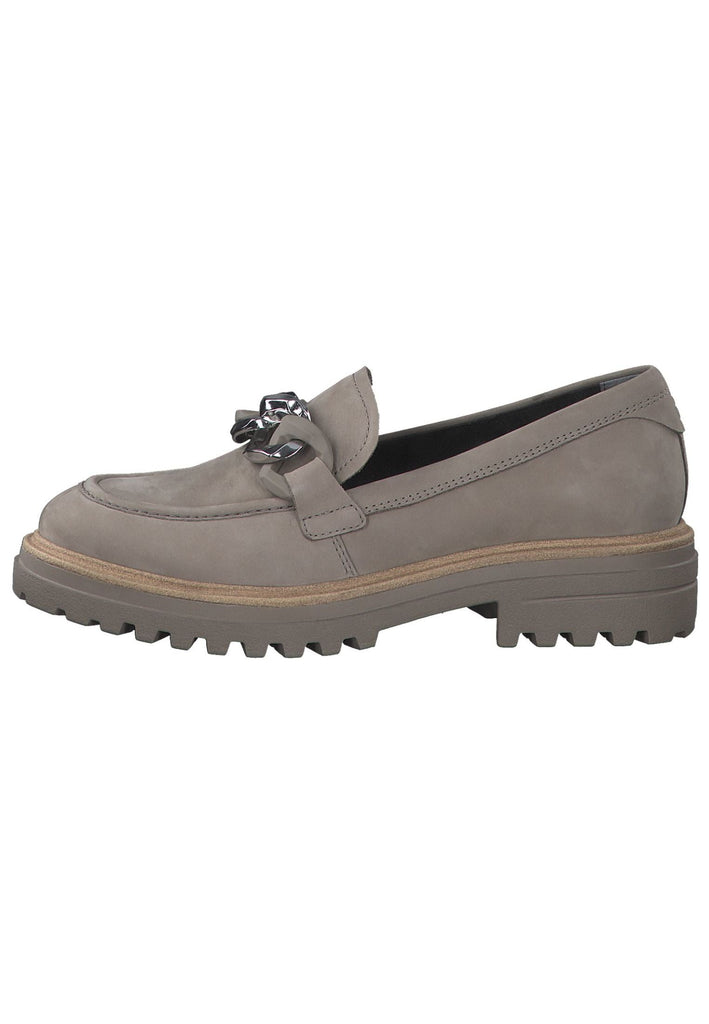 Slipper Tamaris Slipper Nubukleder Taupe