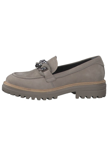 Slipper Tamaris Slipper Nubukleder Taupe