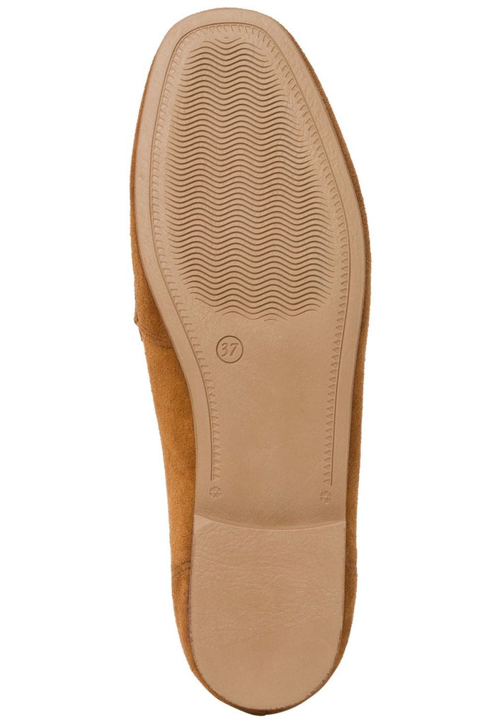 Tamaris Slipper Veloursleder Cognac