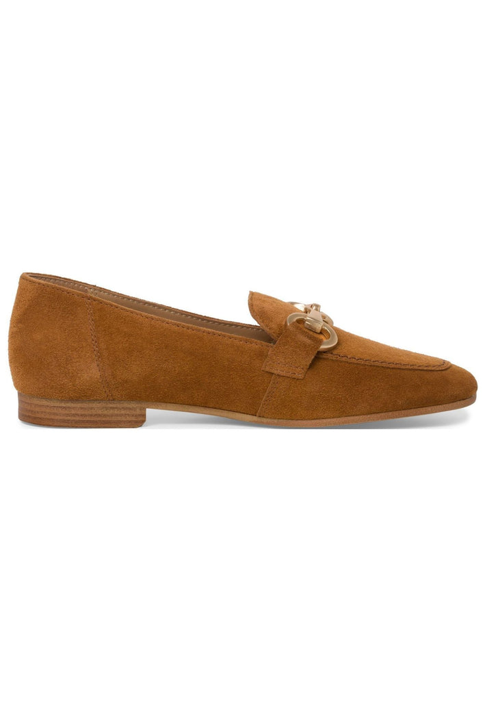 Tamaris Slipper Veloursleder Cognac
