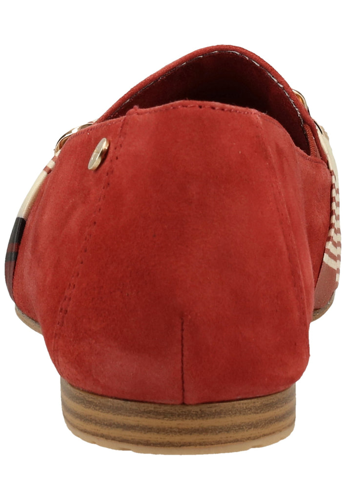 Tamaris Slipper Veloursleder Rubinrot
