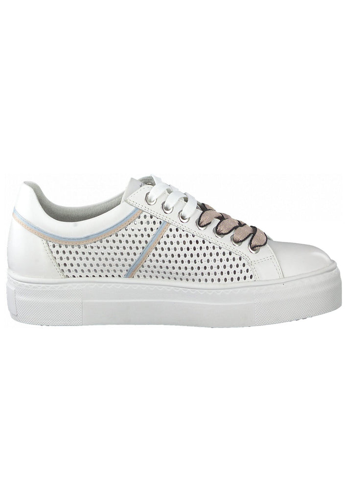 Tamaris Sneaker Glattleder Weiß/Rosa
