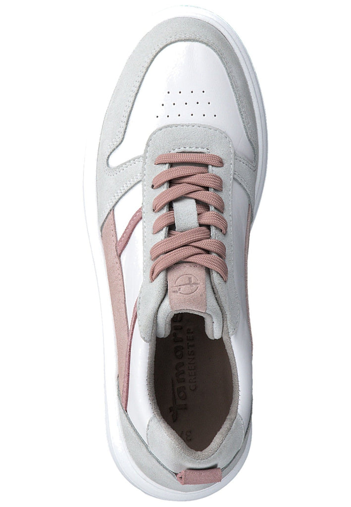 Tamaris Sneaker Leder Rosa/Weiß