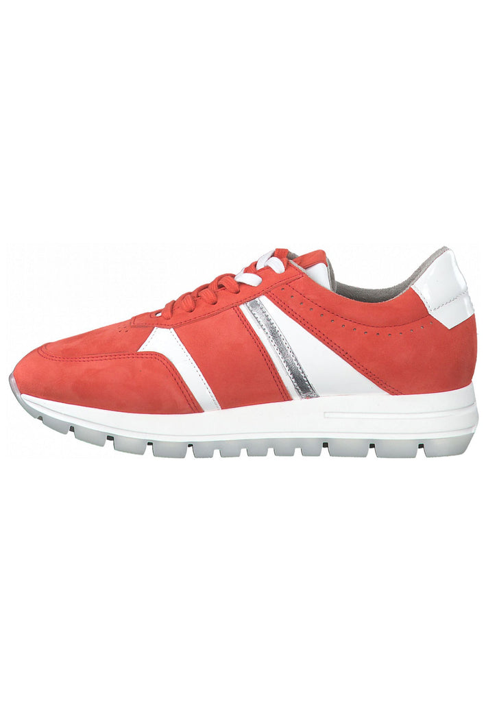 Tamaris Sneaker Leder/Synthetik Rot/Weiß