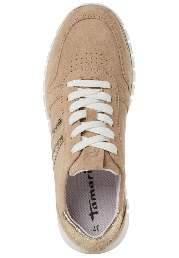 Tamaris Sneaker Leder/Synthetik Sand