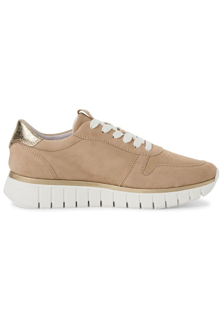 Tamaris Sneaker Leder/Synthetik Sand