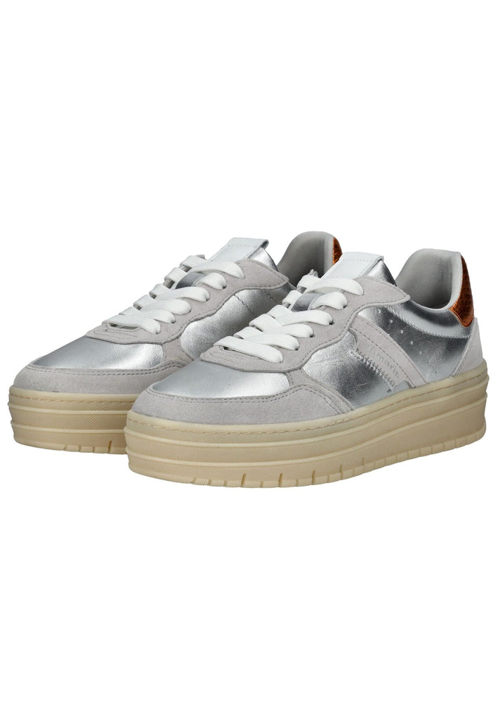 Tamaris Sneaker Leder/Synthetik Silber