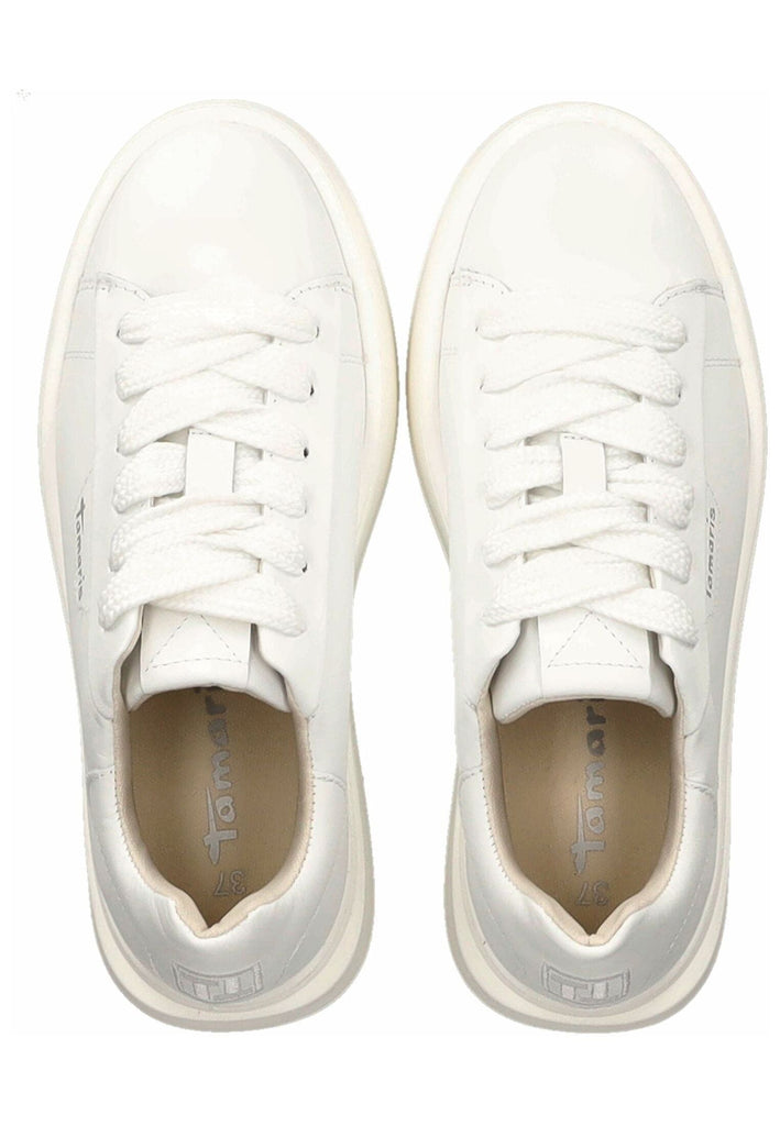 Tamaris Sneaker Leder/Synthetik Weiß