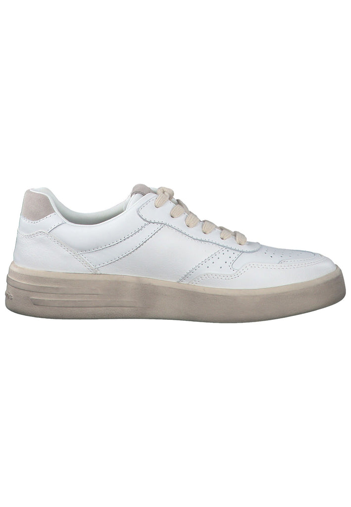 Tamaris Sneaker Leder/Synthetik Weiß/Beige