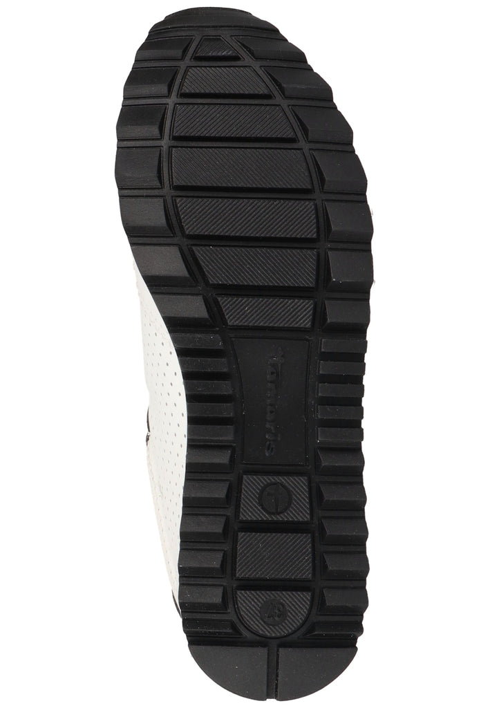 Tamaris Sneaker Leder/Synthetik Weiß/Schwarz