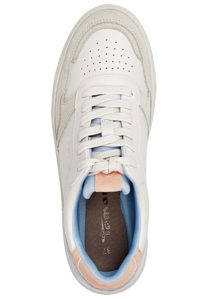 Tamaris Sneaker Leder/Textil Blau/Weiß
