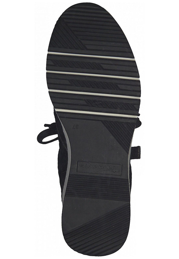 Tamaris Sneaker Leder/Textil Schwarz/Grau