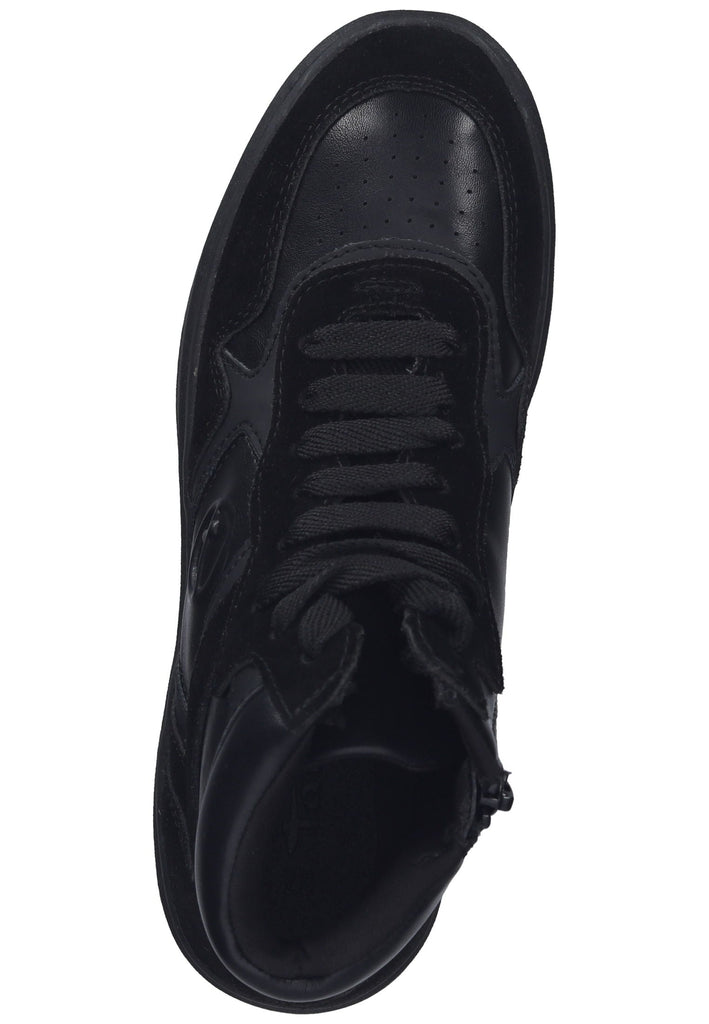 Tamaris Sneaker Leder/Textil Schwarz/Schwarz
