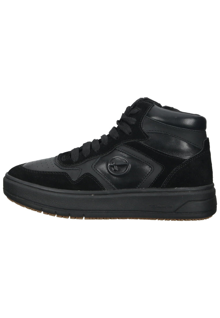 Tamaris Sneaker Leder/Textil Schwarz/Schwarz