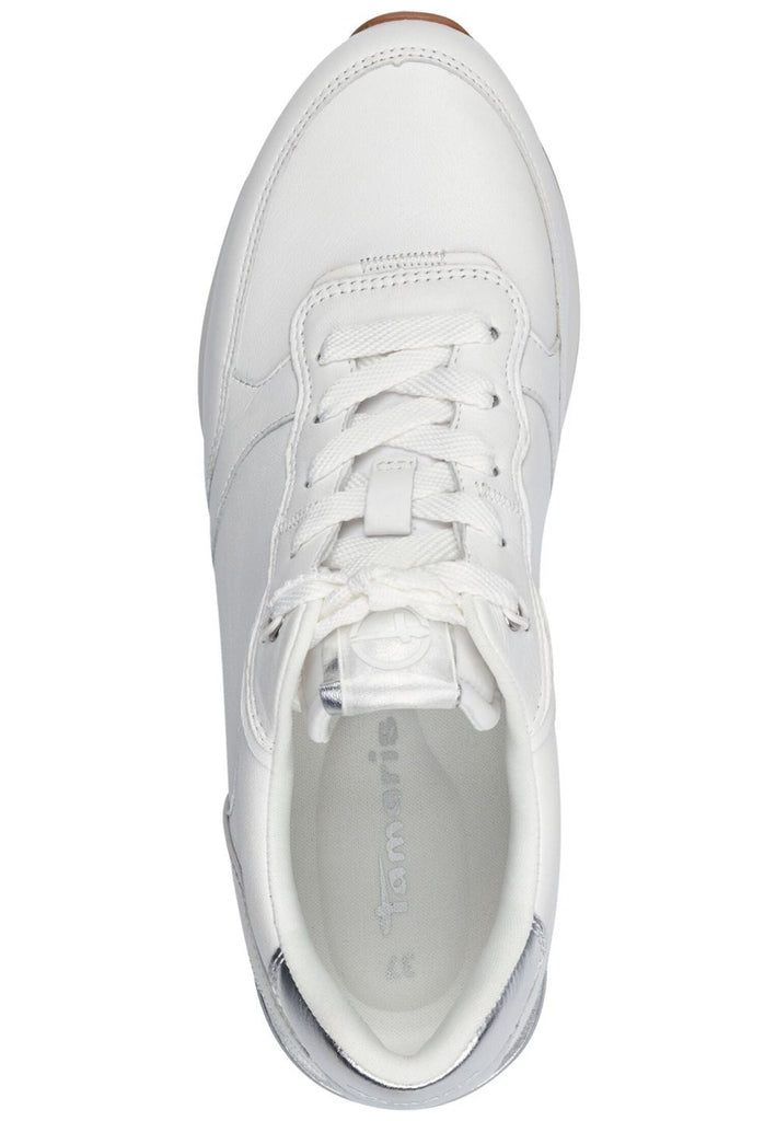 Tamaris Sneaker Leder/Textil Weiß