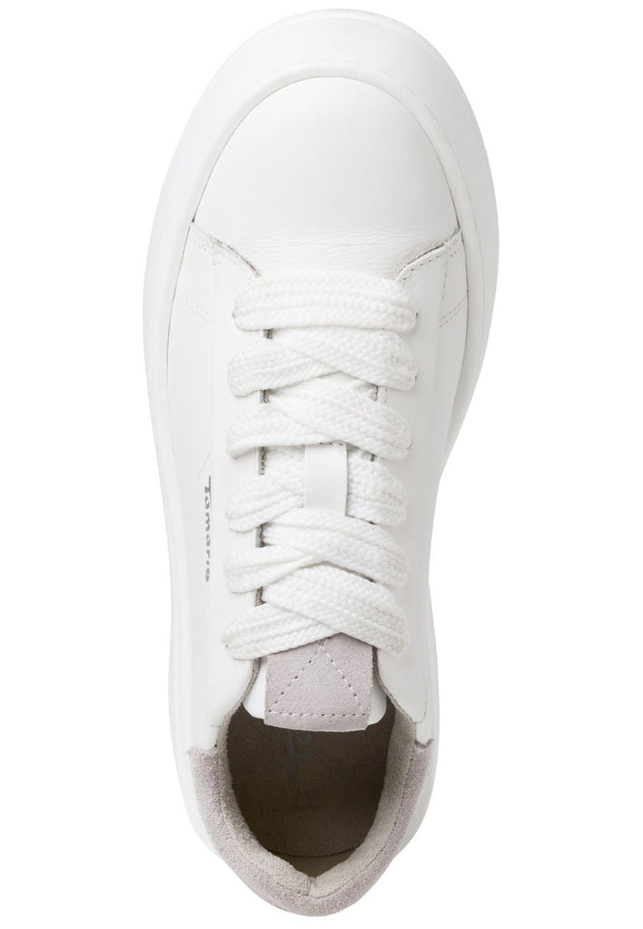 Tamaris Sneaker Leder/Textil Weiß