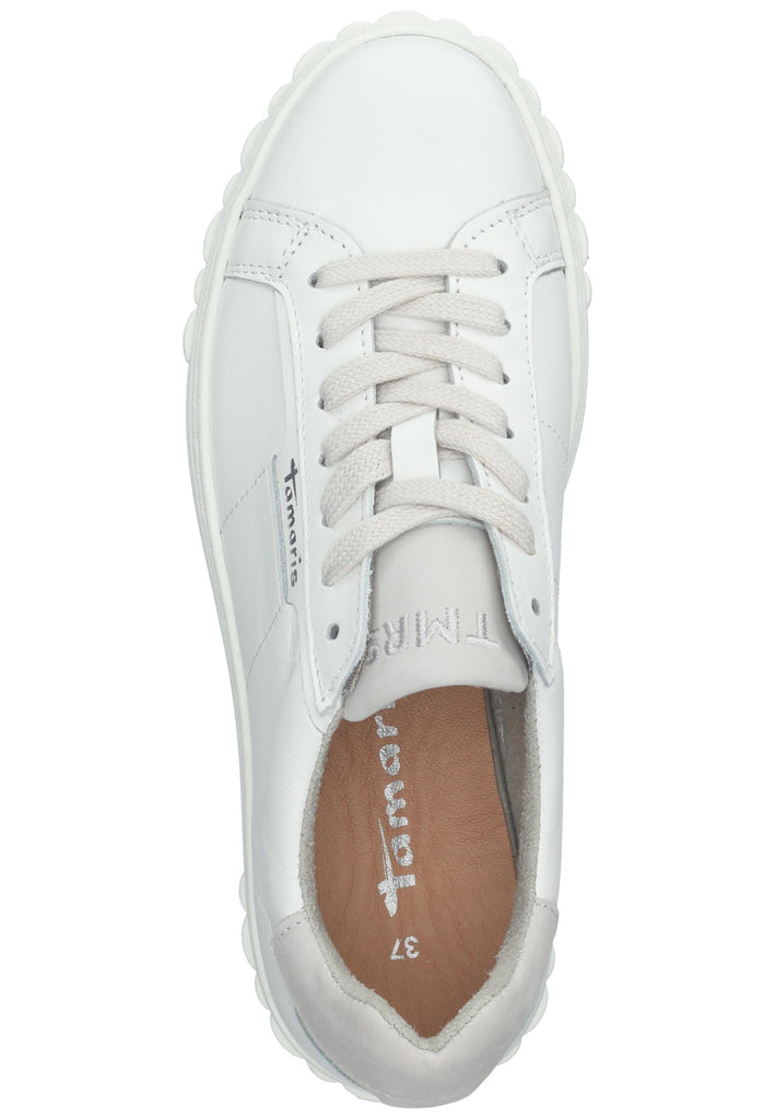 Tamaris Sneaker Leder/Textil Weiß