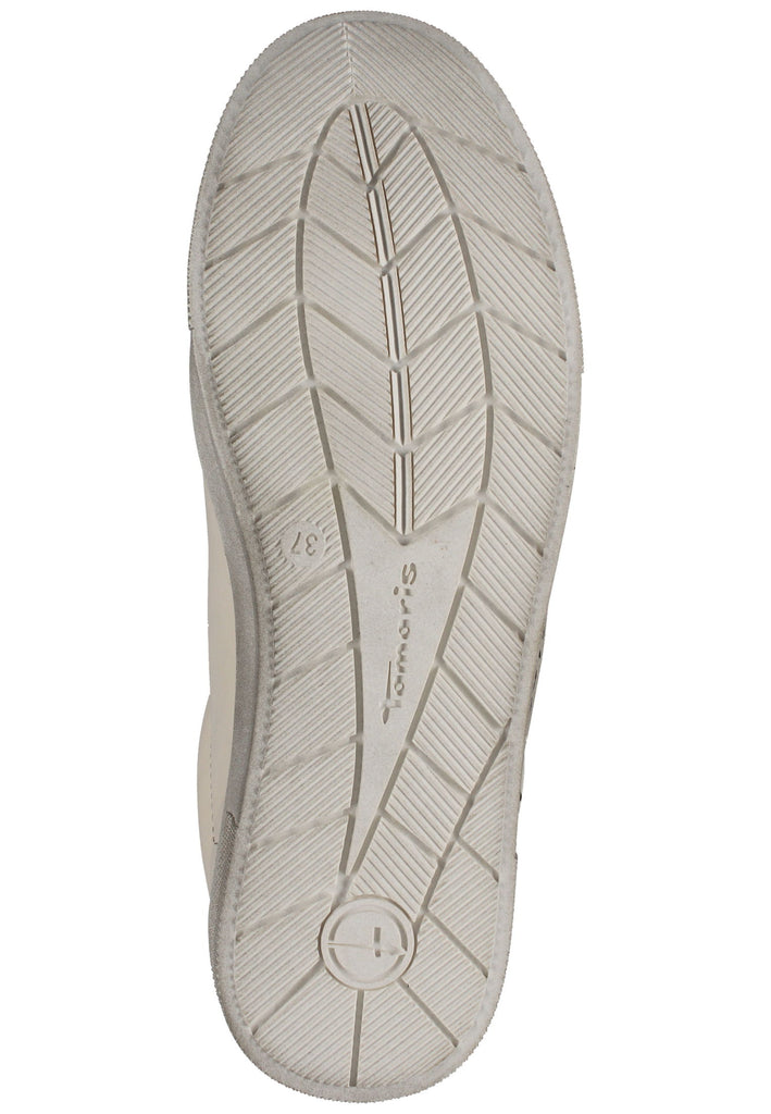 Tamaris Sneaker Leder/Textil Weiß/Grau
