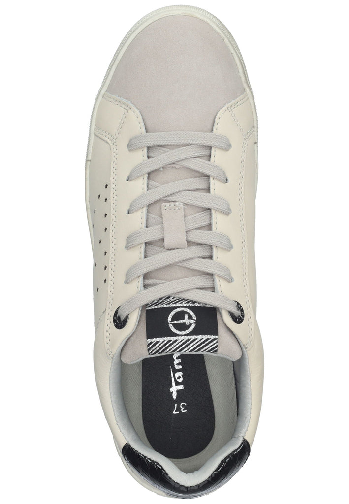 Tamaris Sneaker Leder/Textil Weiß/Grau