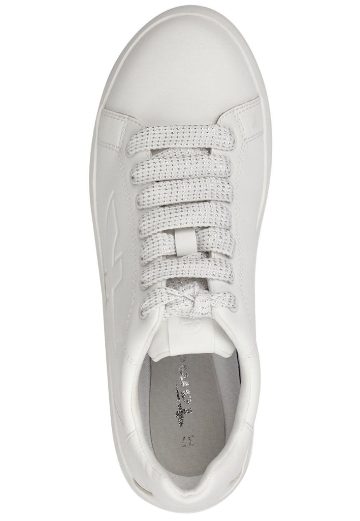 Tamaris Sneaker Leder/Textil Weiß/Weiß