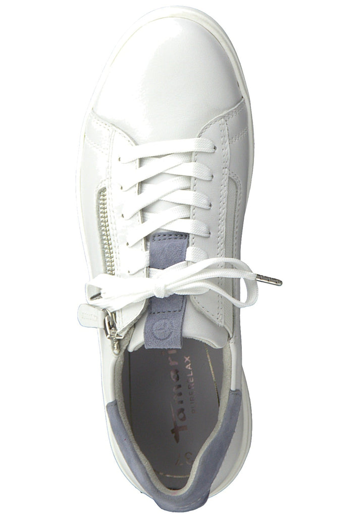 Tamaris Sneaker Leder Weiß/Blau