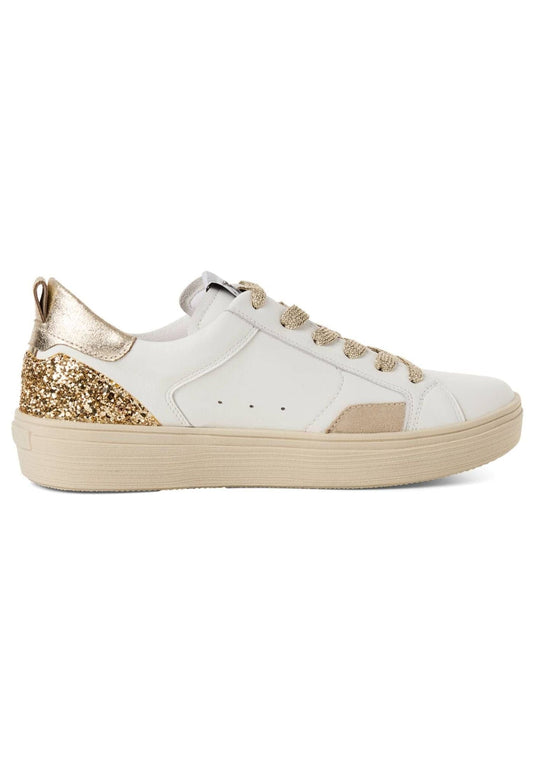 Tamaris Sneaker Leder Weiß/Gold