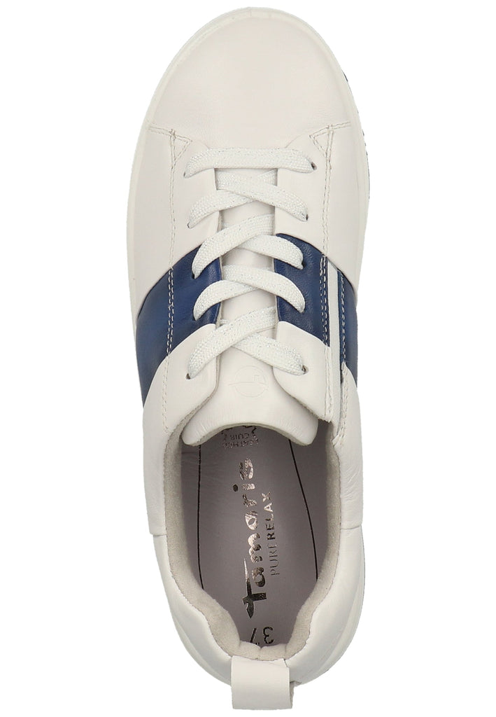 Tamaris Sneaker Leder Weiß/Lila