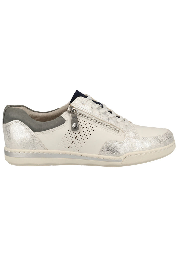 Tamaris Sneaker Leder Weiß/Silber