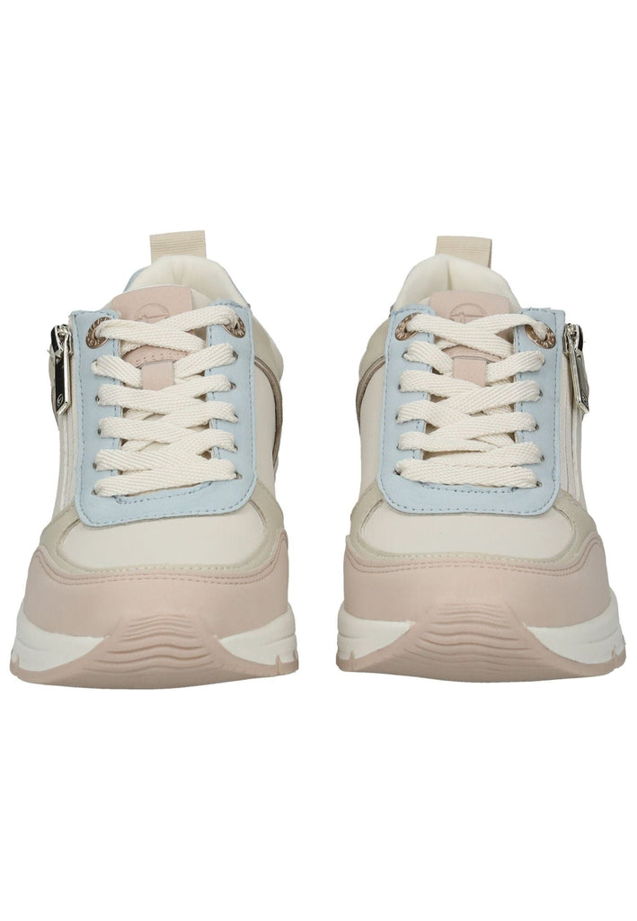 Tamaris Sneaker Lederimitat Beige/Blau