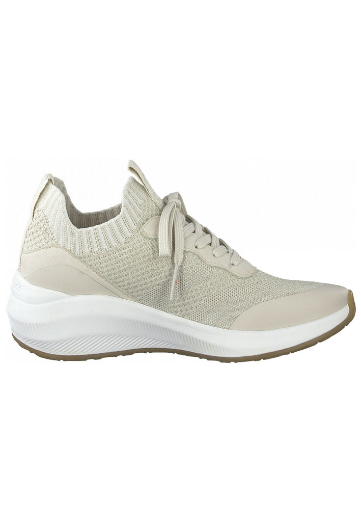 Tamaris Sneaker Lederimitat/Textil Beige/Gold