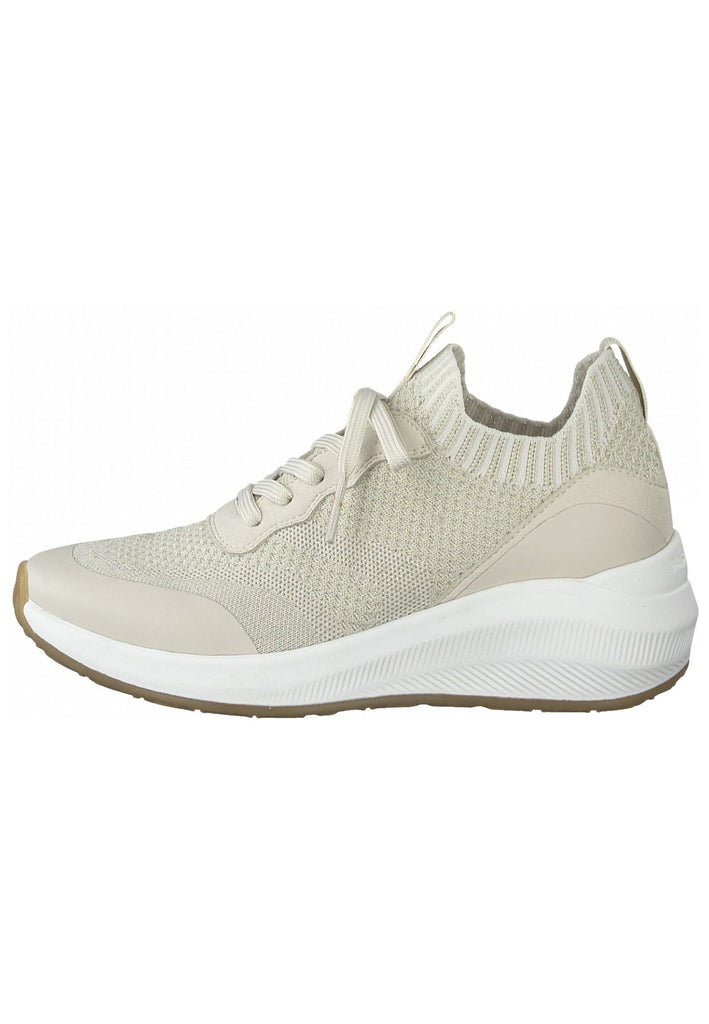 Tamaris Sneaker Lederimitat/Textil Beige/Gold