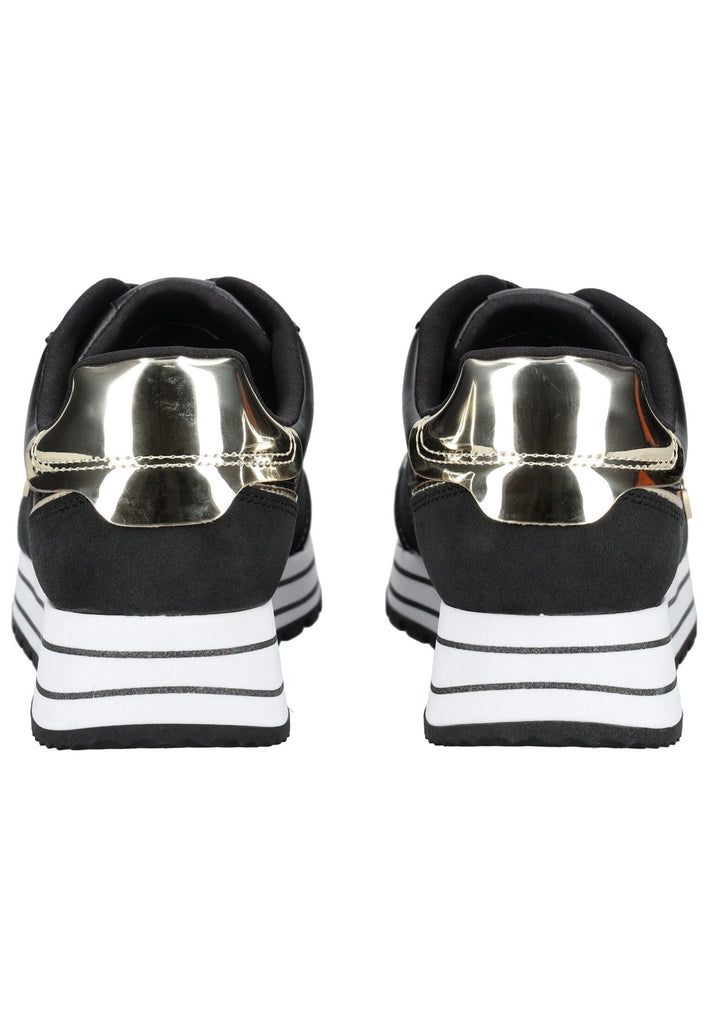 Tamaris Sneaker Lederimitat/Textil Schwarz/Gold