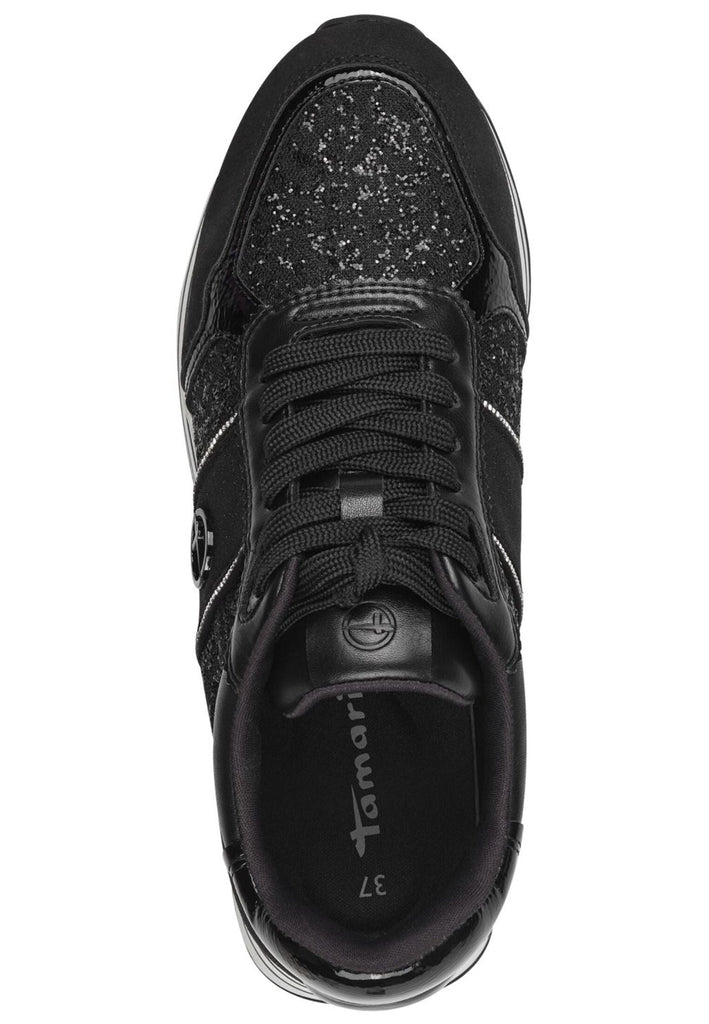 Tamaris Sneaker Lederimitat/Textil Schwarz/Weiß