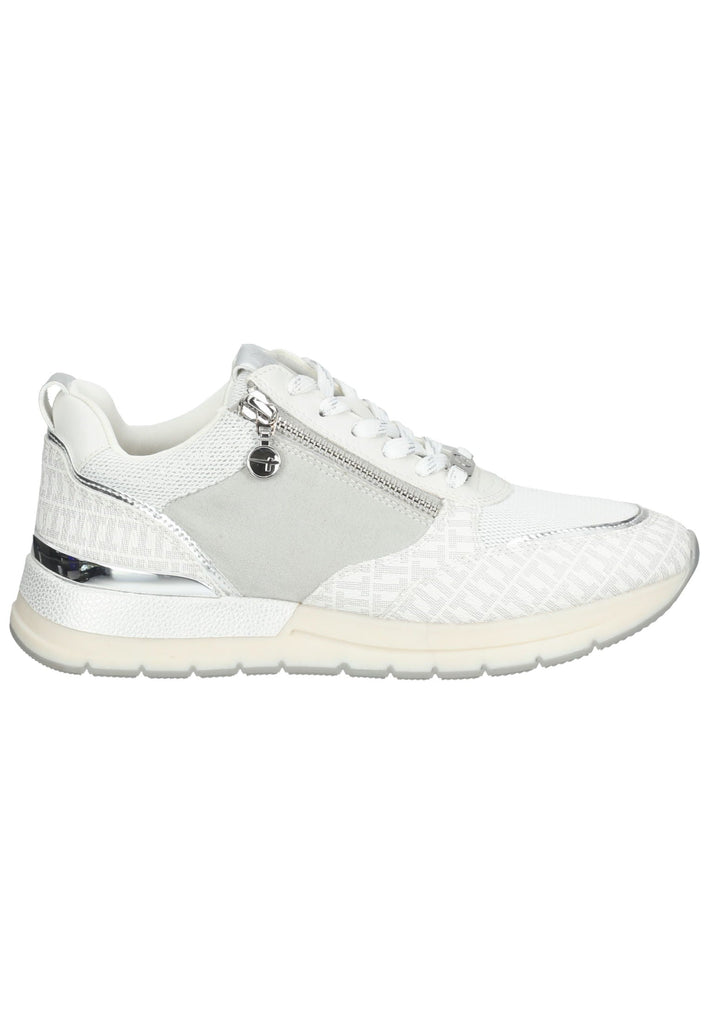 Tamaris Sneaker Lederimitat/Textil Weiß/Grau