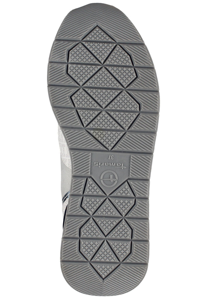 Tamaris Sneaker Lederimitat/Textil Weiß/Grau