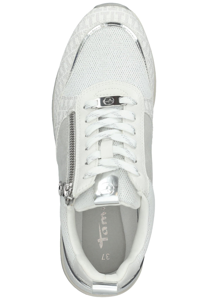 Tamaris Sneaker Lederimitat/Textil Weiß/Grau