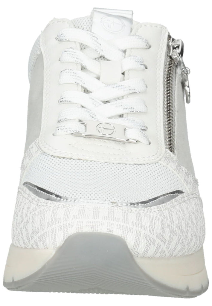Tamaris Sneaker Lederimitat/Textil Weiß/Grau