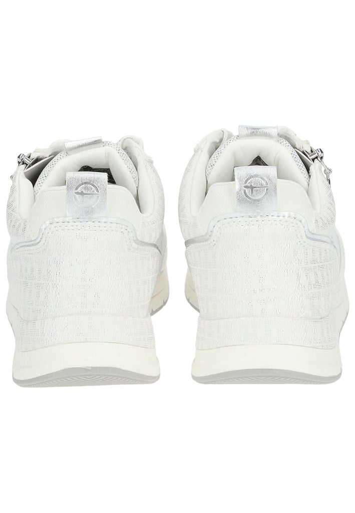 Tamaris Sneaker Lederimitat/Textil Weiß Kombi