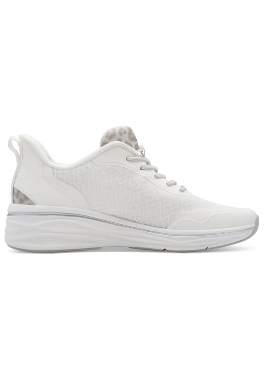 Tamaris Sneaker Lederimitat/Textil Weiß Kombi