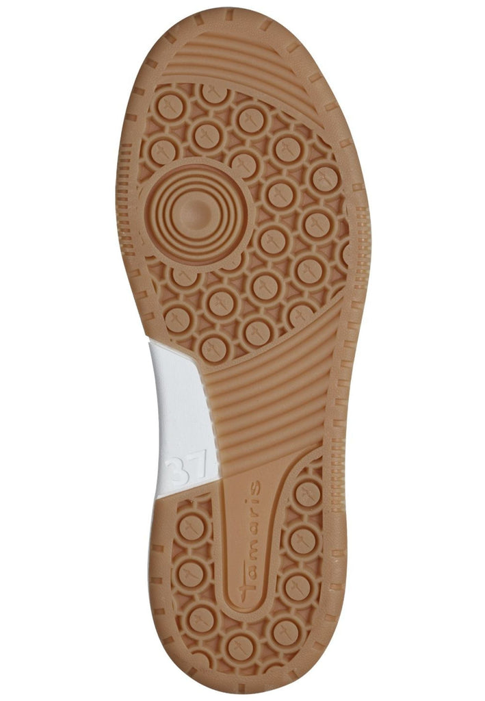 Tamaris Sneaker Lederimitat Weiß/Gold