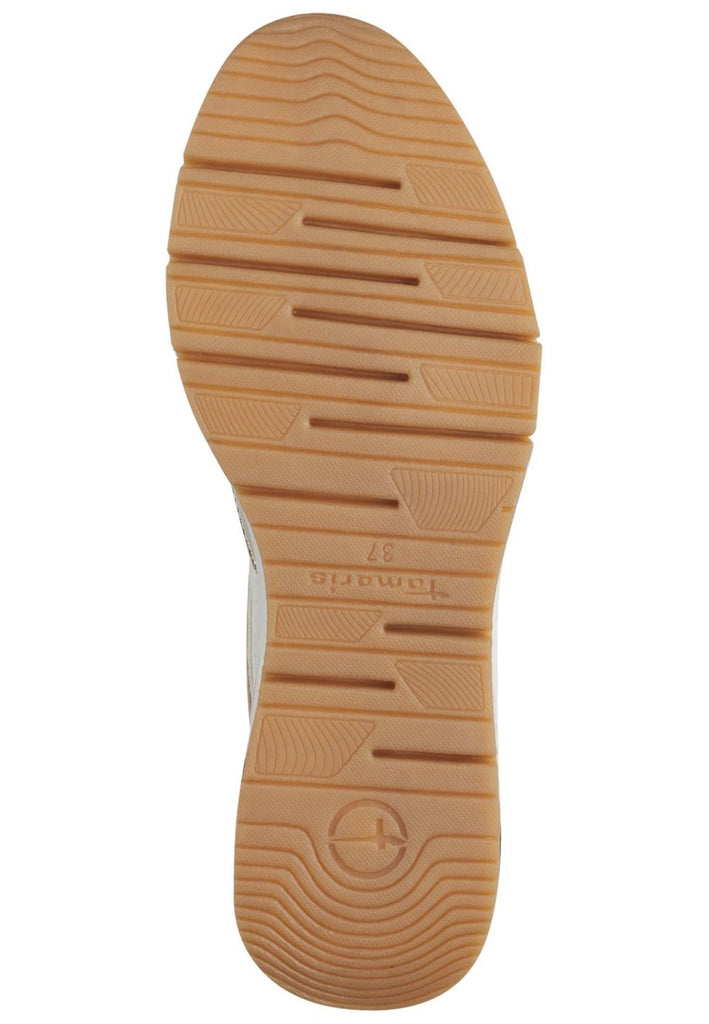 Tamaris Sneaker Lederimitat Weiß/Gold