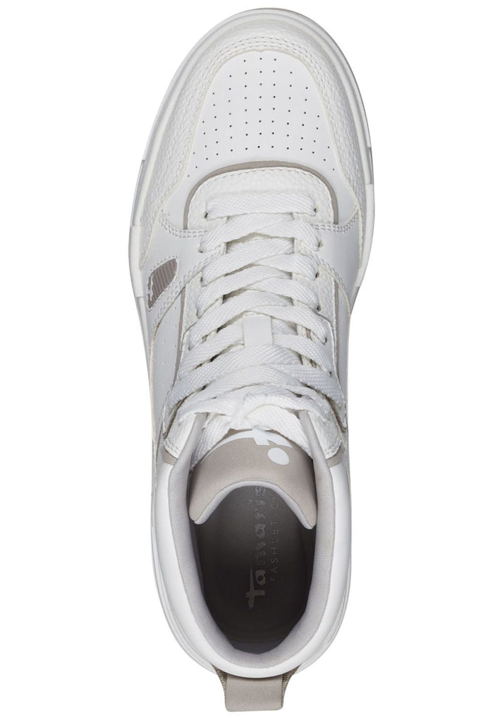 Tamaris Sneaker Lederimitat Weiß/Grau