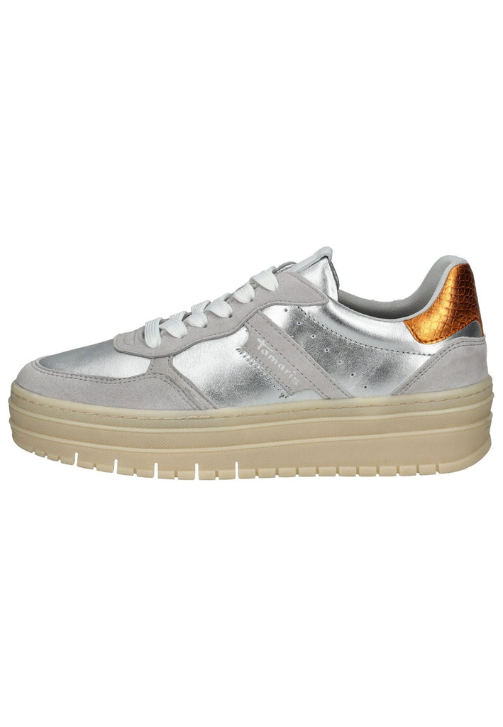 Sneaker Tamaris Sneaker Leder/Synthetik Silber