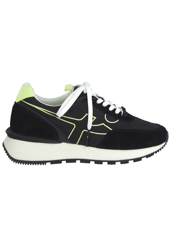 Sneaker Tamaris Sneaker Leder/Textil Schwarz/Gelb